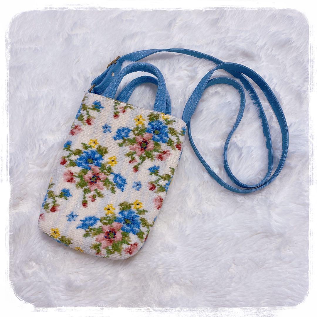 希少 FEILER ウィズポピーズ ミニショルダーバッグ フェイラー