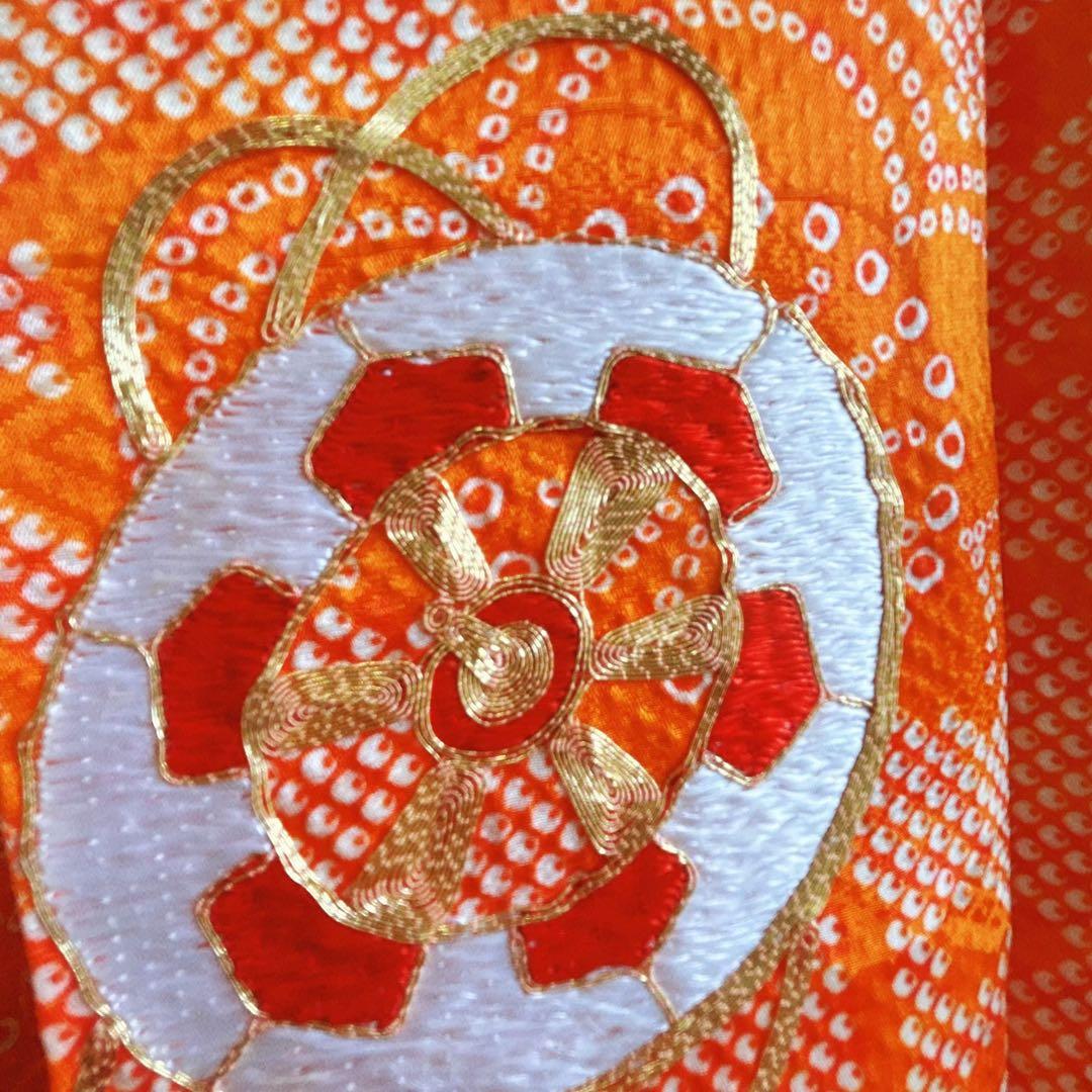 七五三セット　7歳女の子　化繊　総しぼり柄　豪華刺繍　52337