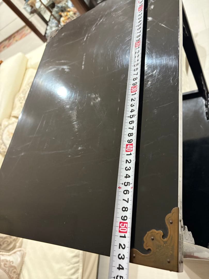 飾り棚 和製ビンテージ 花梨 カリン材 螺鈿 ラデン 象嵌 美しい 茶棚