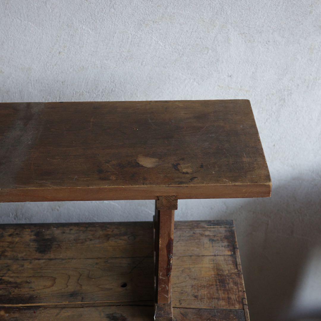 値下げしました！古家具　レトロな花台　展示台　八足台