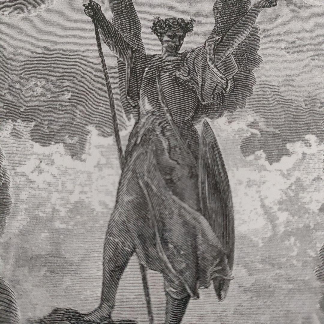 未使用\" ギュスターヴ ドレ　木口木版『失楽園/ミルトン』1882年制作