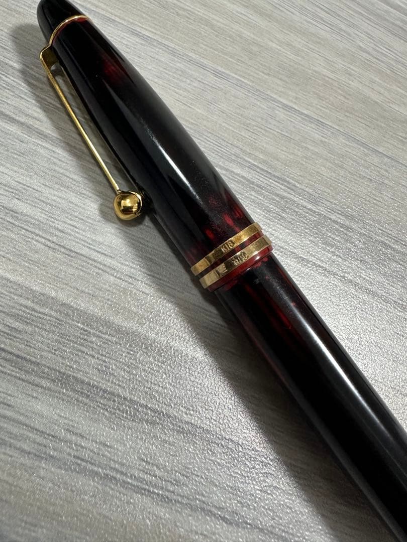 筆記未確認 万年筆 OHASIDO 大橋堂 ペン先14K K18リング 筆記具
