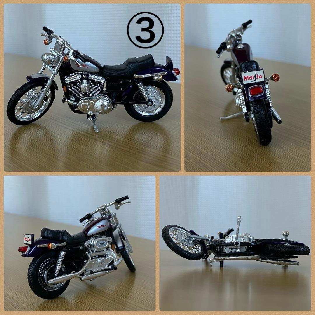 MAISTO ハーレーダビッドソン等　ミニバイク模型　フィギュア　５台セット