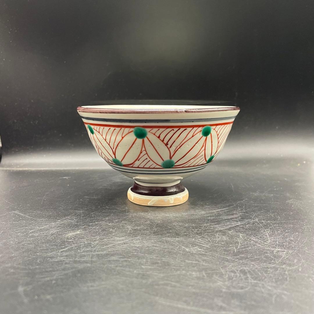 【105】日吉窯 色絵抹茶茶碗 加藤丈佳