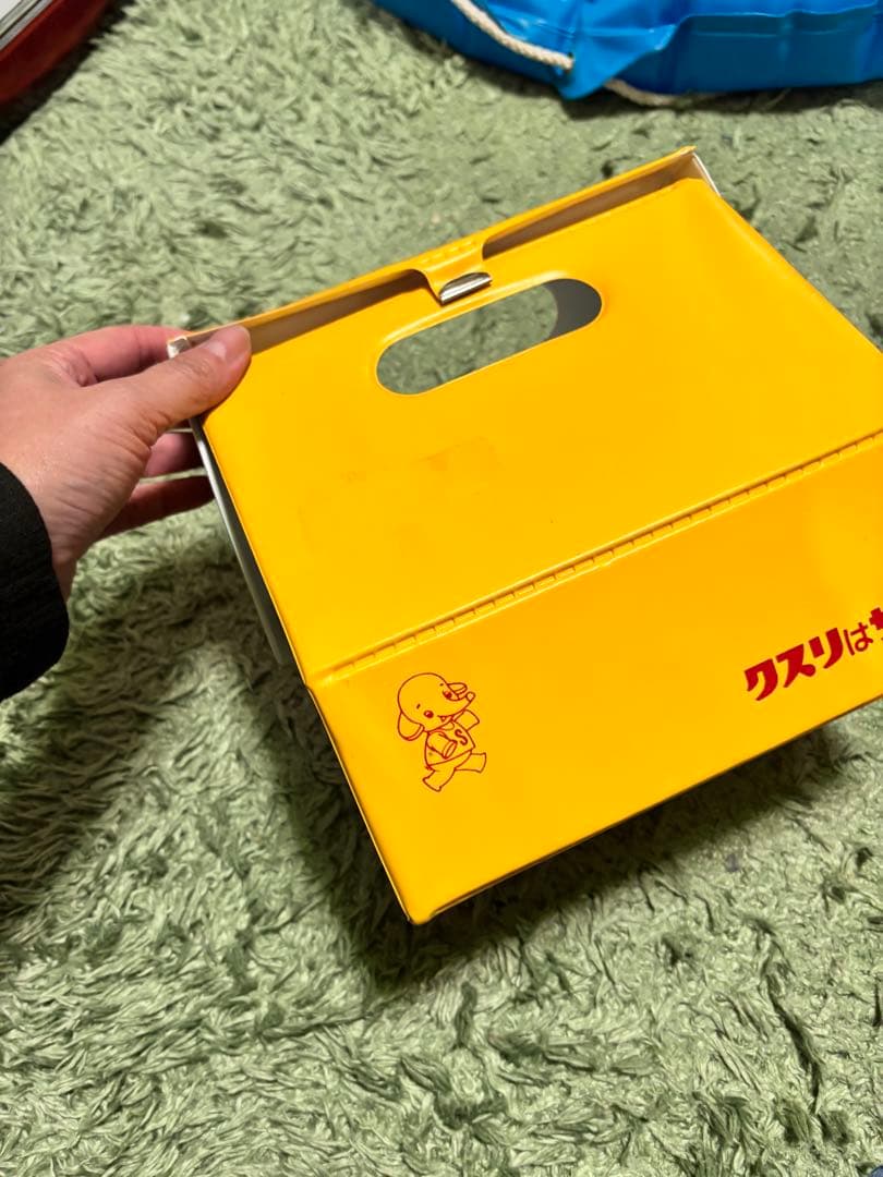 クスリはサトウ　さとちゃん　像　昭和レトロ　薬ボックス収納ケース　当時物