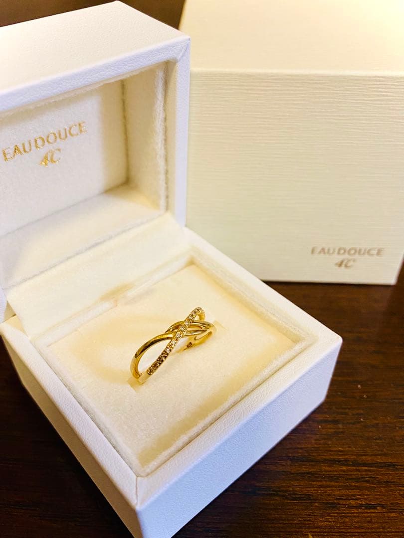 4°C 指輪 リング　K18 YG ダイヤモンド