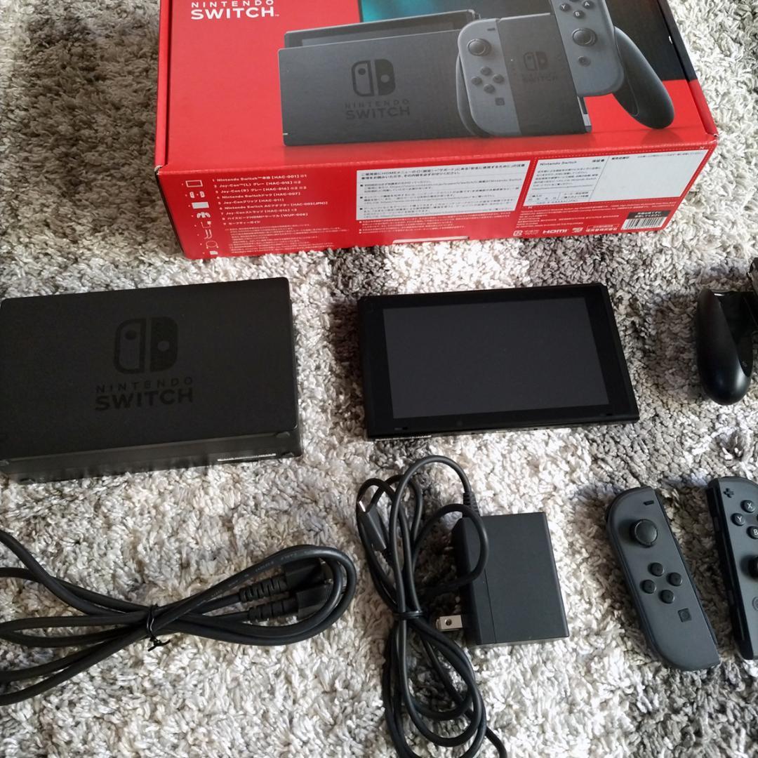 Nintendo Switch グレー Joy-Con不良 元箱付き