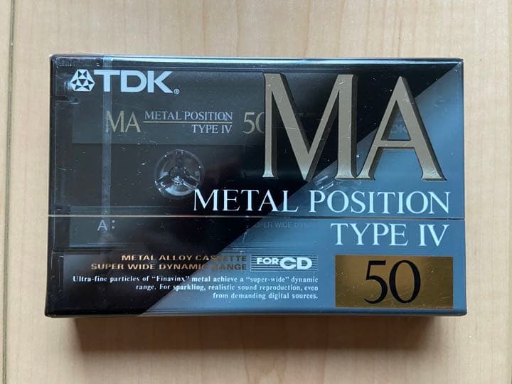 カセットテープ　メタル　ハイポジ　TDK MA50、SR70