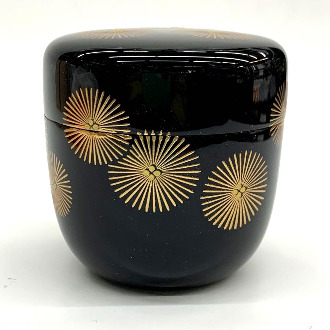 【中棗　唐松蒔絵】和田寿峰　共箱