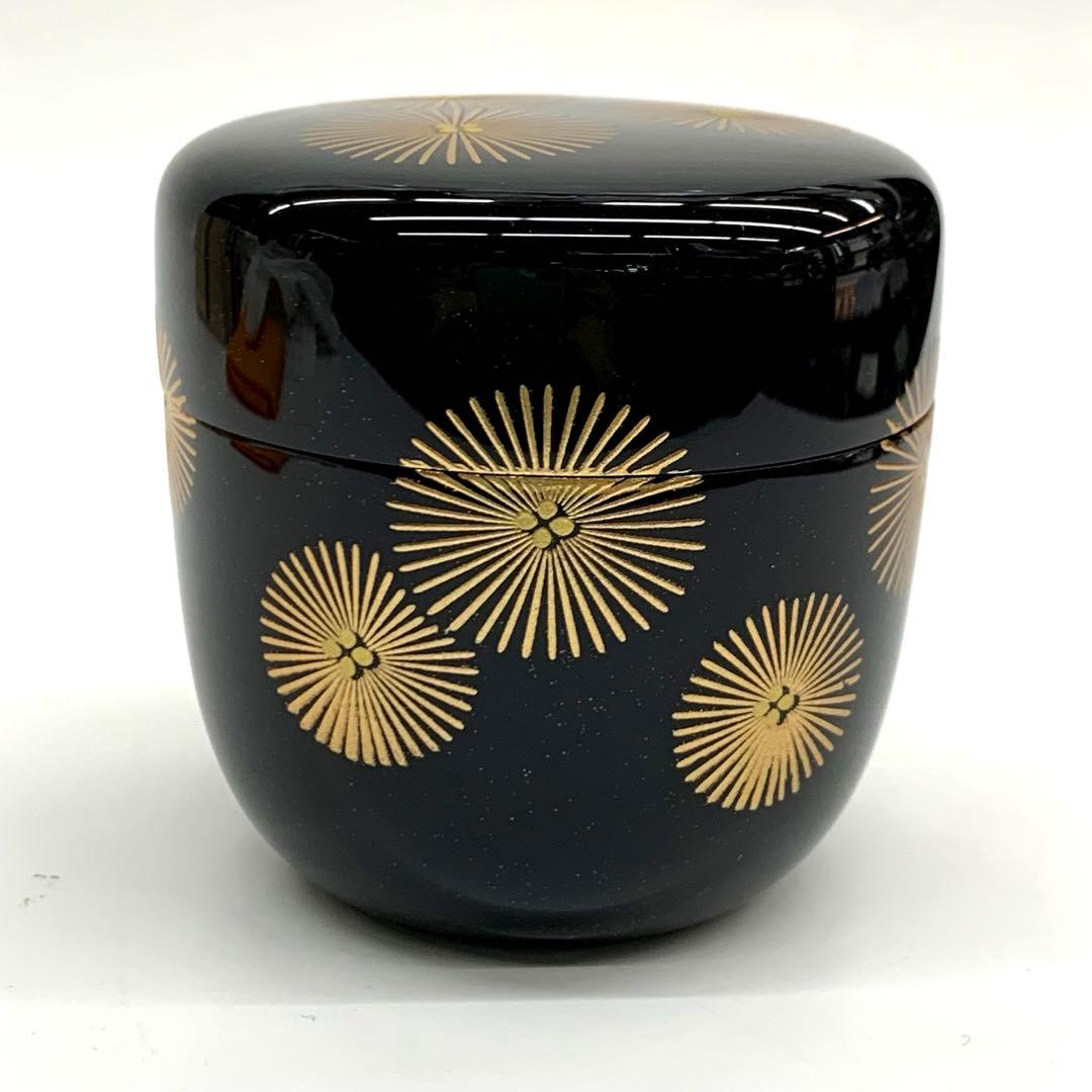 【中棗　唐松蒔絵】和田寿峰　共箱