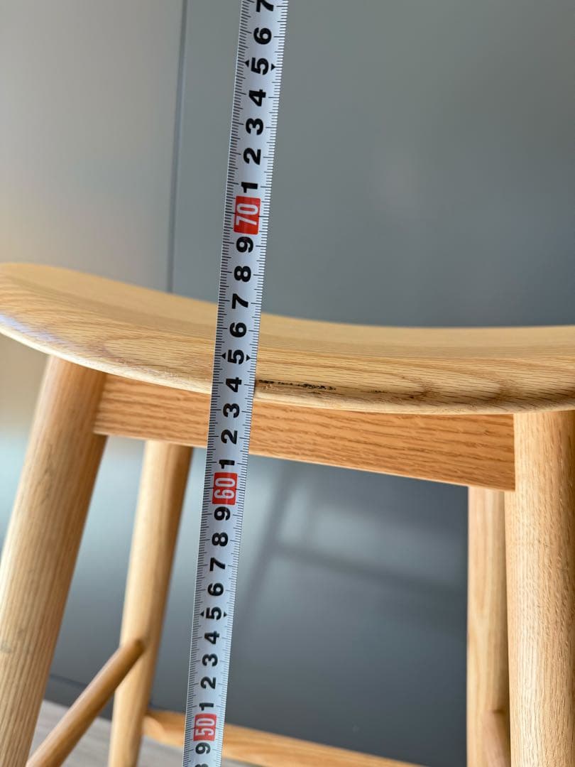 柏木工 KASHIWA　ハイスツール（オーク板座）EC19