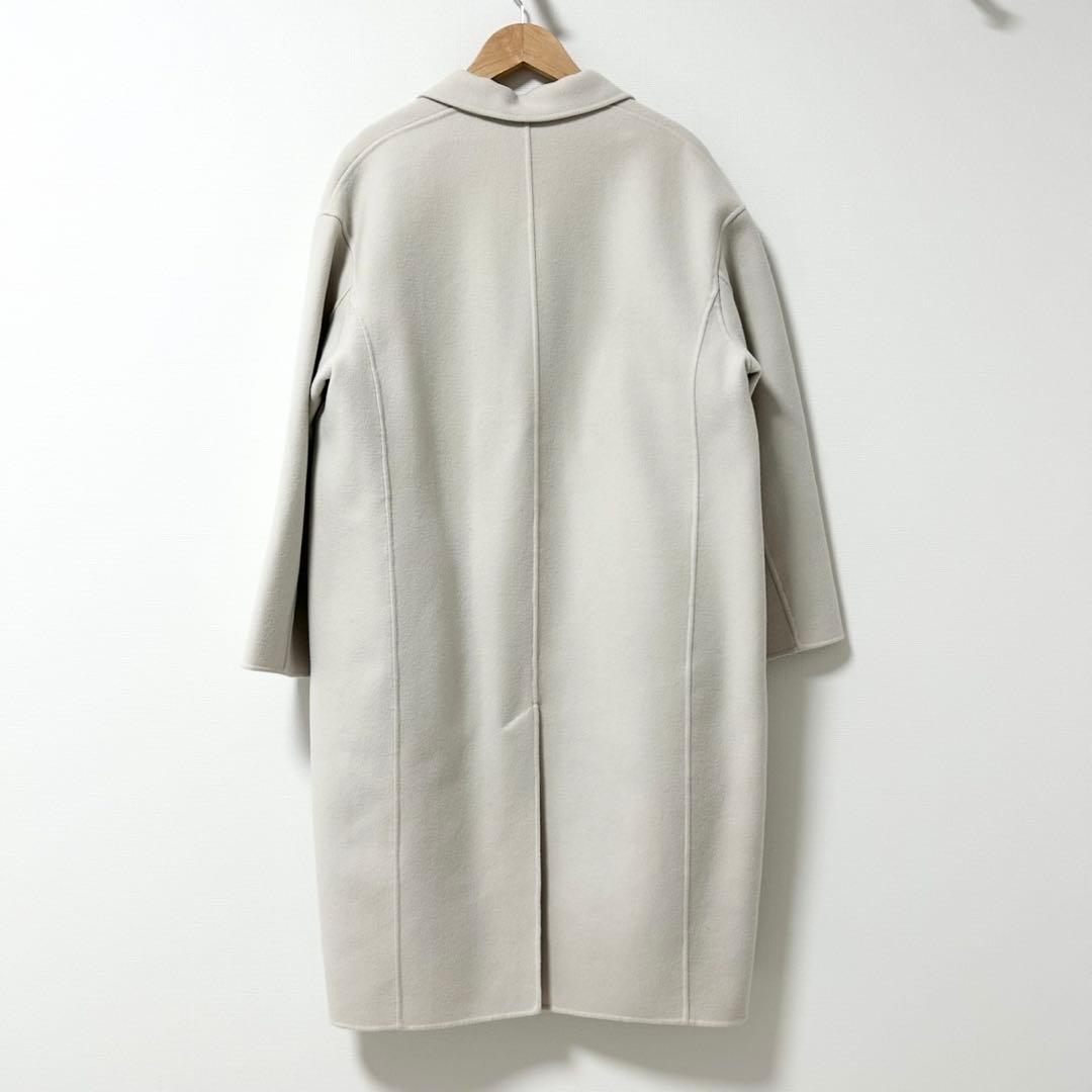 GALERIE VIE ライトメルトン チェスターコート　ライトベージュ　34