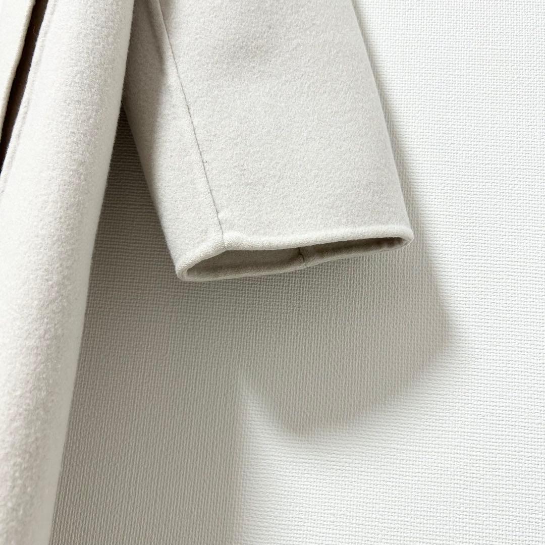 GALERIE VIE ライトメルトン チェスターコート　ライトベージュ　34