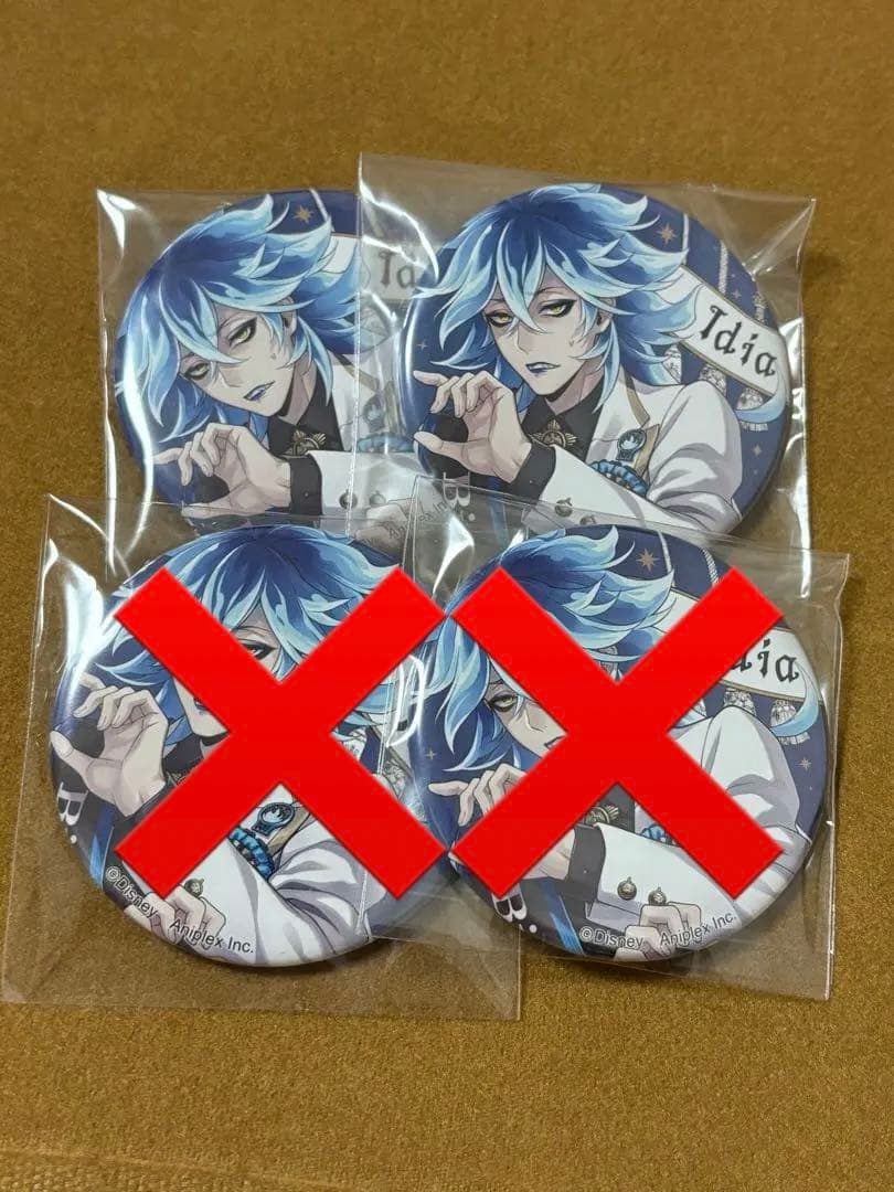 ツイステッドワンダーランド ツイステ おめかしバースデー イデア 缶バッジ 4点