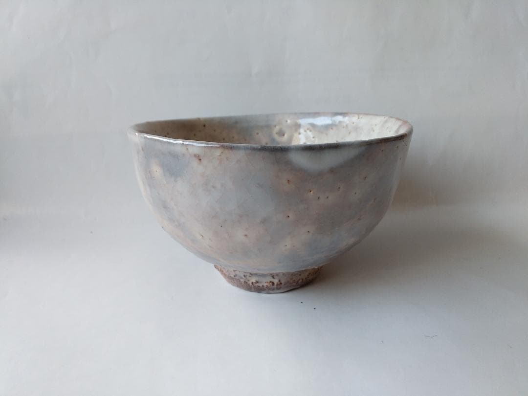 萩焼 茶碗 十二代 大和萬山 作 萩焼 共箱 共布 茶道具 抹茶碗 新品 未使用