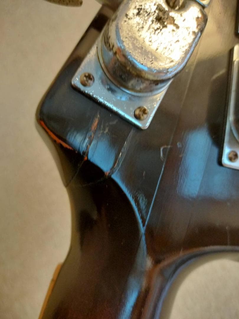 TEISCO NB-1 テスコ ビンテージベース ビザール ヘッド補修跡有