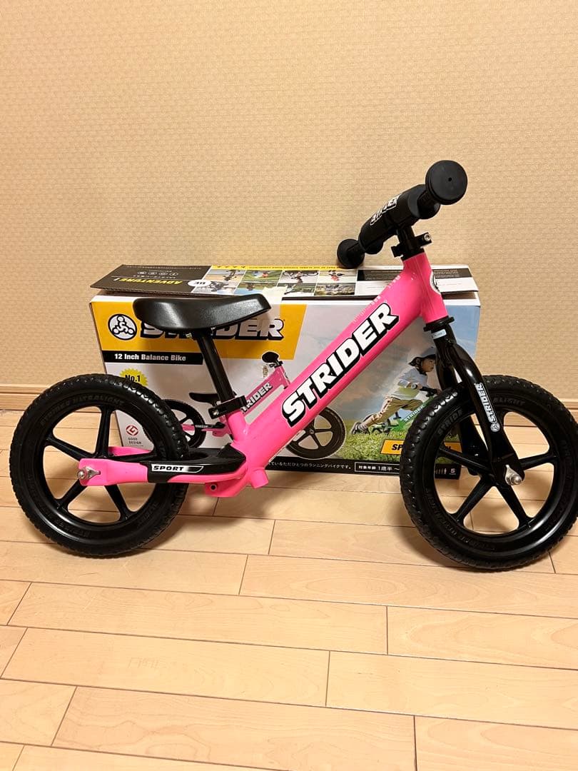 STRIDER 12 Inch Balance Bike ピンク