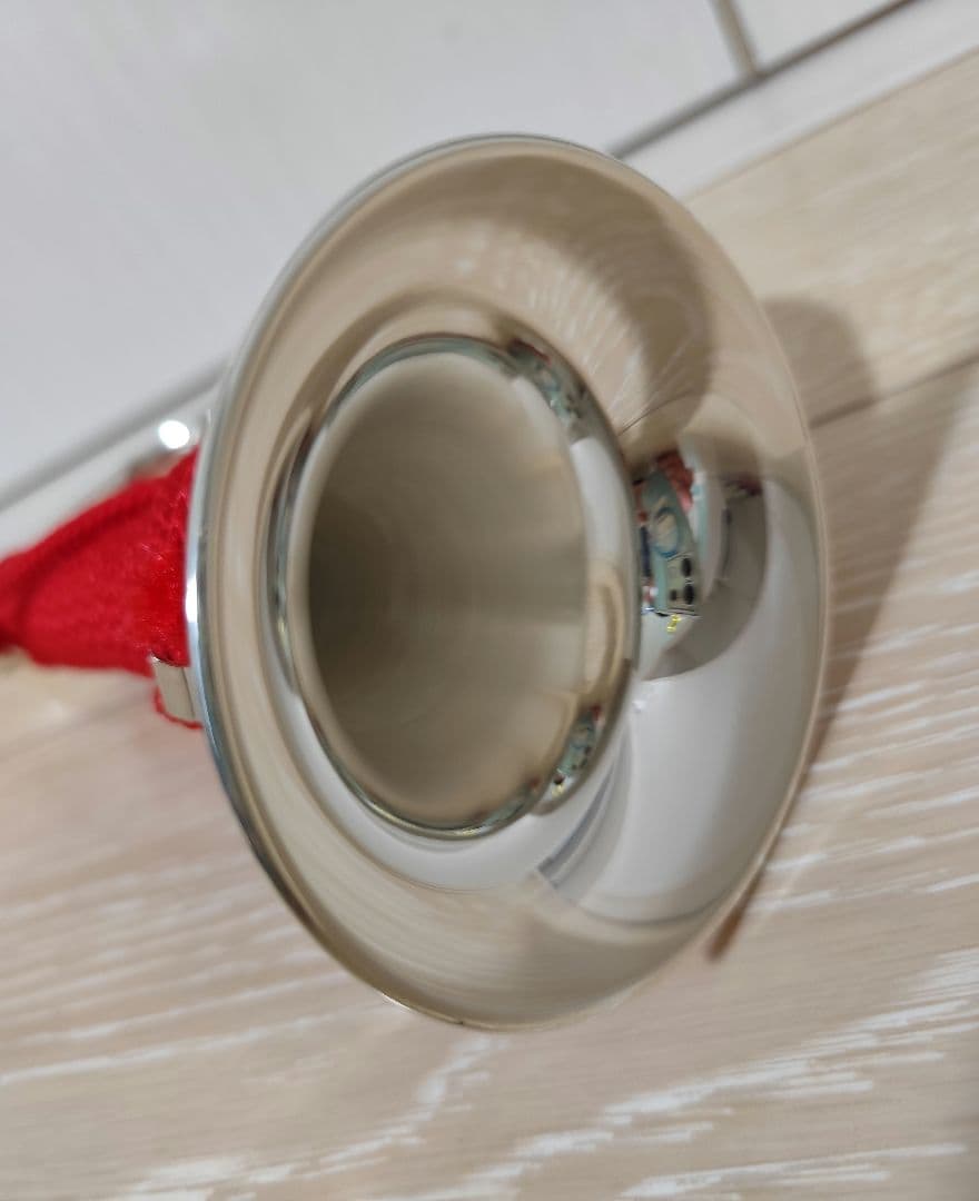 信号ラッパ2つ巻【 シルバー】 ソフトケース付 　最終値下げ❗️