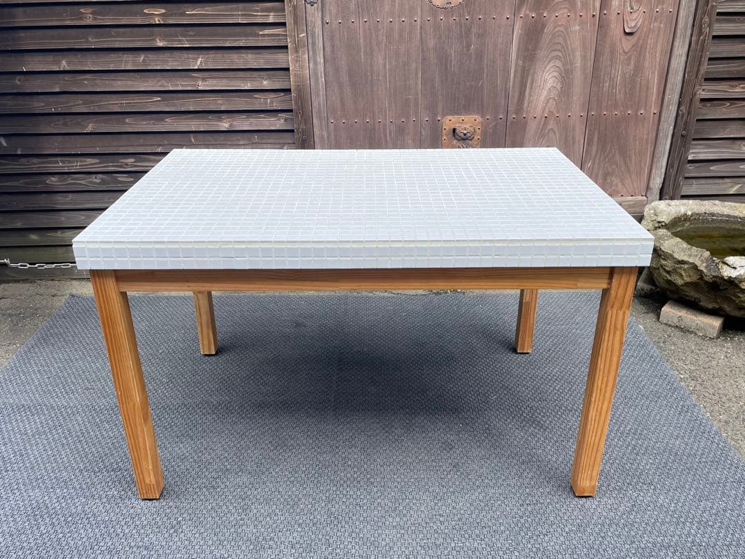 直接引取限定　モモナチュラル　タイルトップダイニングテーブル　仙台　宮城
