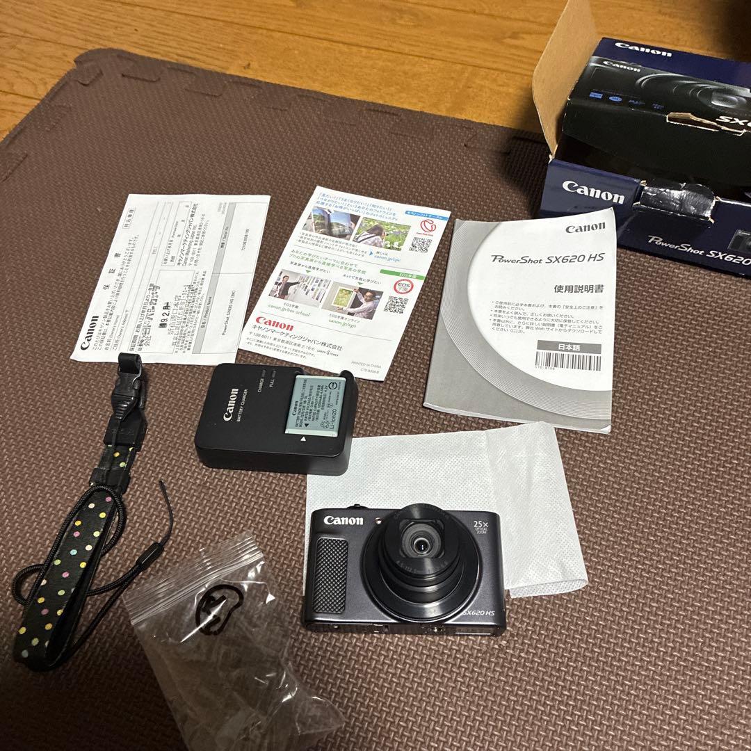 ‼️✨超美品✨Canon SX620 HS デジタルカメラ　箱付きバッテリー2個