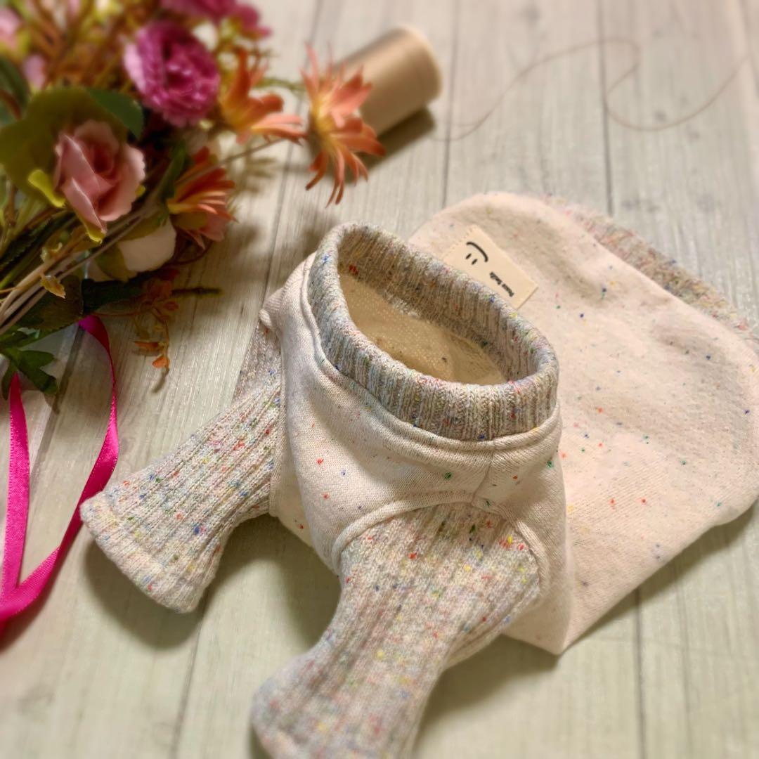 No.33 ハンドメイド犬服 カラフルネップのミニ裏毛スウェット