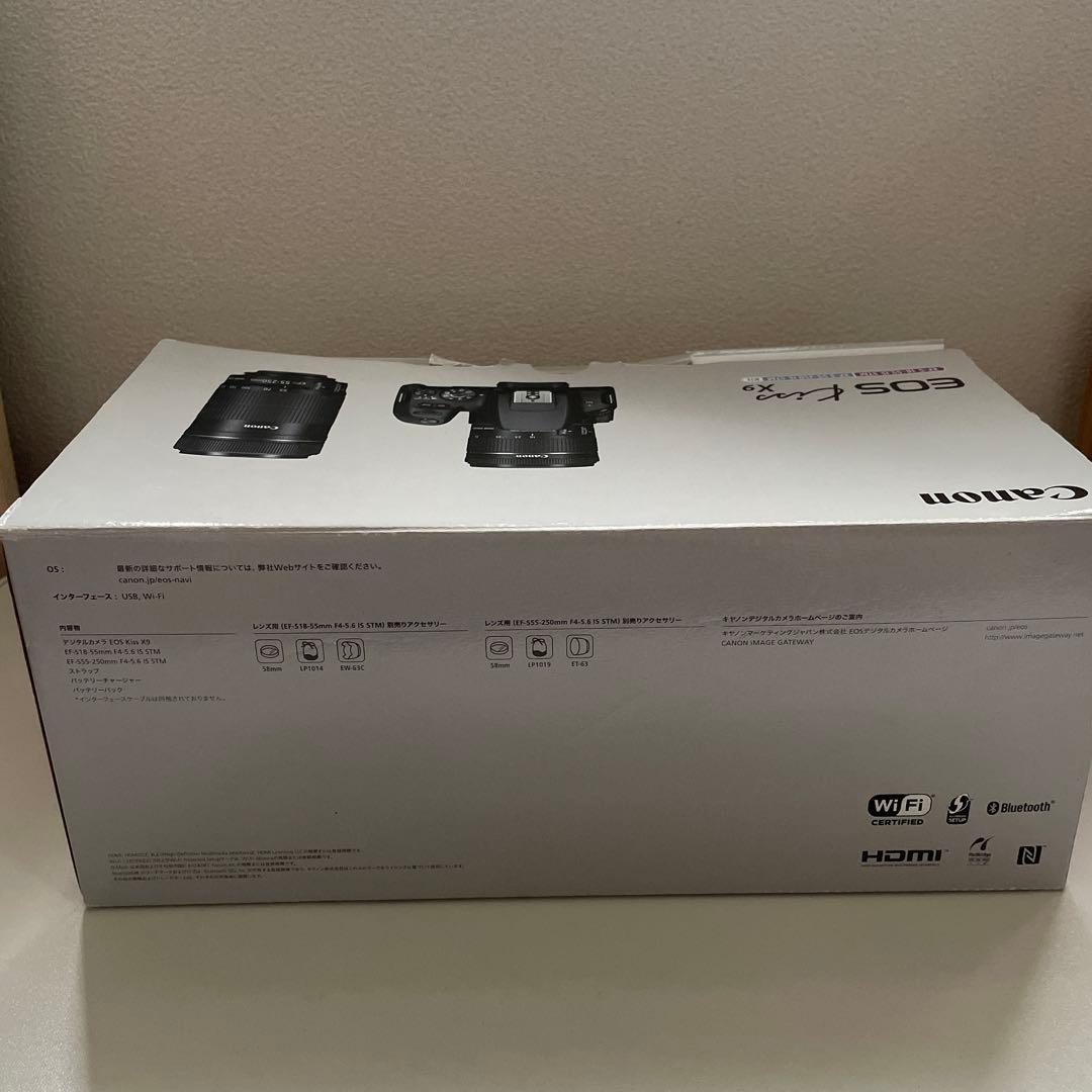 Canon EOS Kiss X9 本体 55-250mmレンズ付き