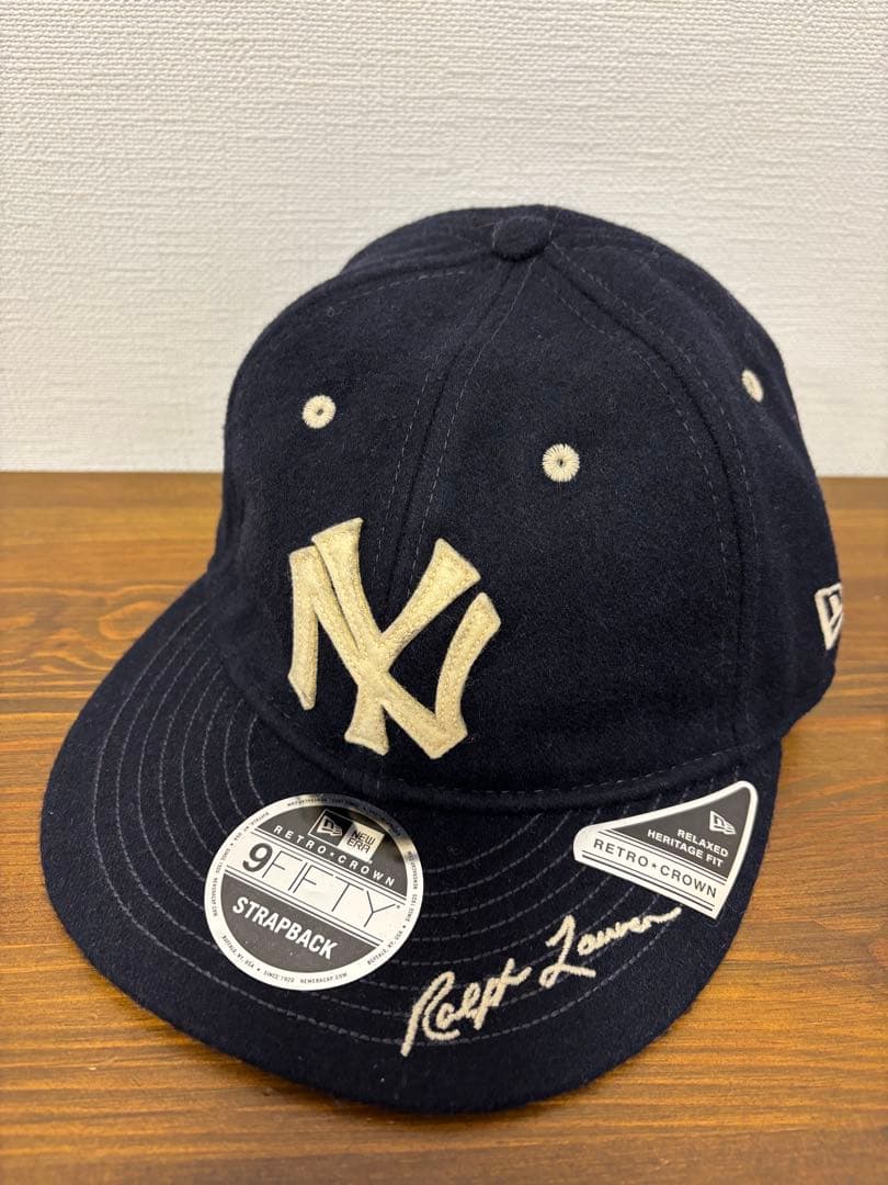 タグ付polo ralph lauren✖︎MLBヤンキース✖︎NEWERAキャップ