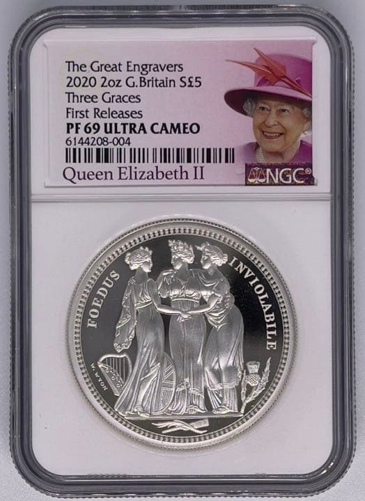 【超大特価】準最高鑑定 スリーグレイセス 銀貨 スリーグレーセス 2020