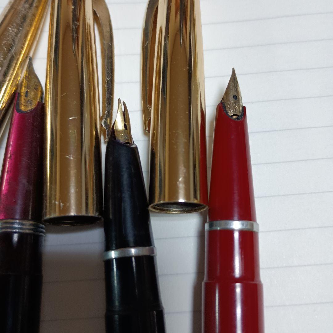 パイロット万年筆三本一つはk14の刻印有ります。ジャンク品