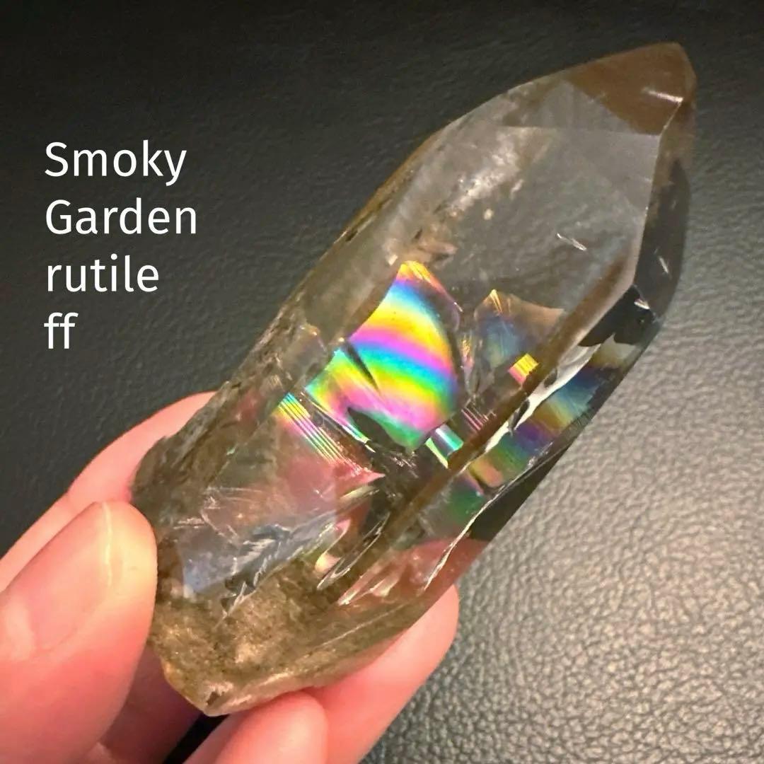スモーキー　ルチル　ガーデンクォーツ　ルチル　スモーキー　フリーフォーム　透明