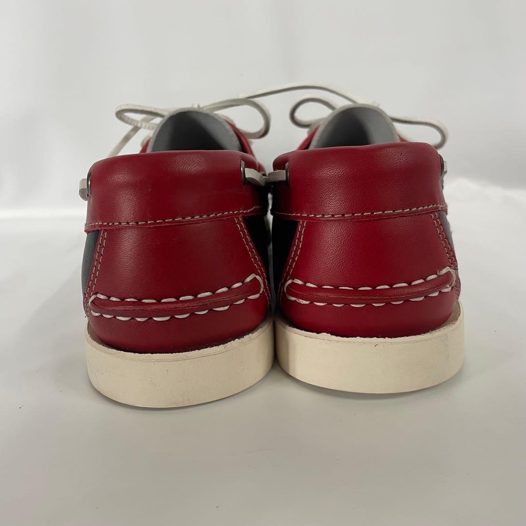 パラブーツ 0504 デッキシューズ トリコロール　レザー