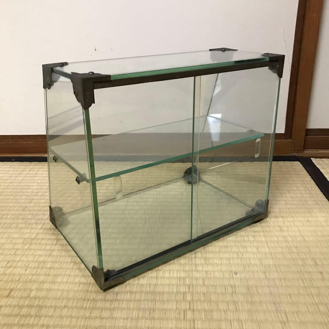 昭和レトロ　卓上　ガラスショーケース　アンティーク