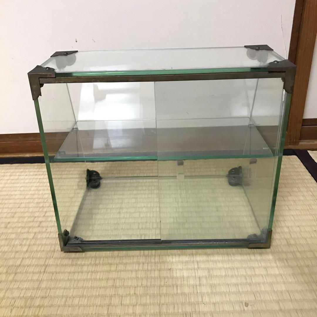 昭和レトロ　卓上　ガラスショーケース　アンティーク