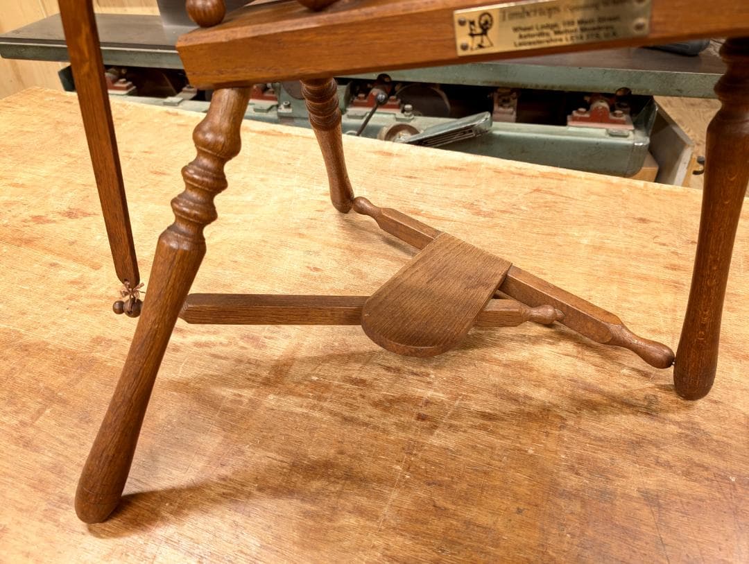 紡毛機　紡ぎ車　糸車　（イギリス製）