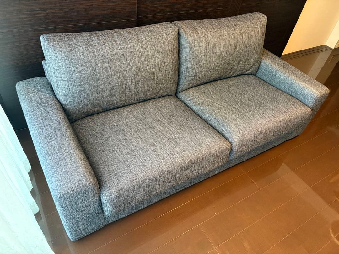 グレー ファブリック 3人掛けソファ ニトリ