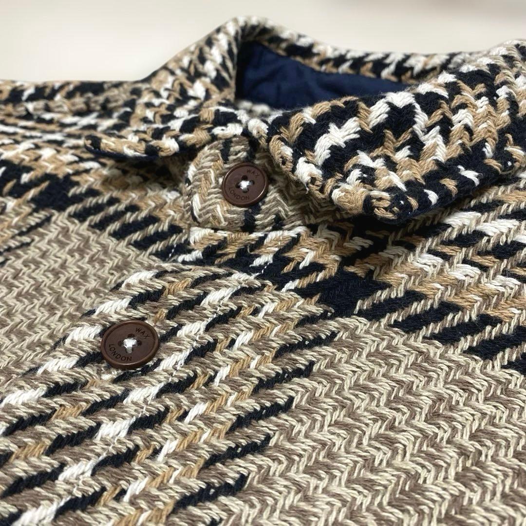 美品！wax london ワックスロンドン バスケットチェックシャツ M