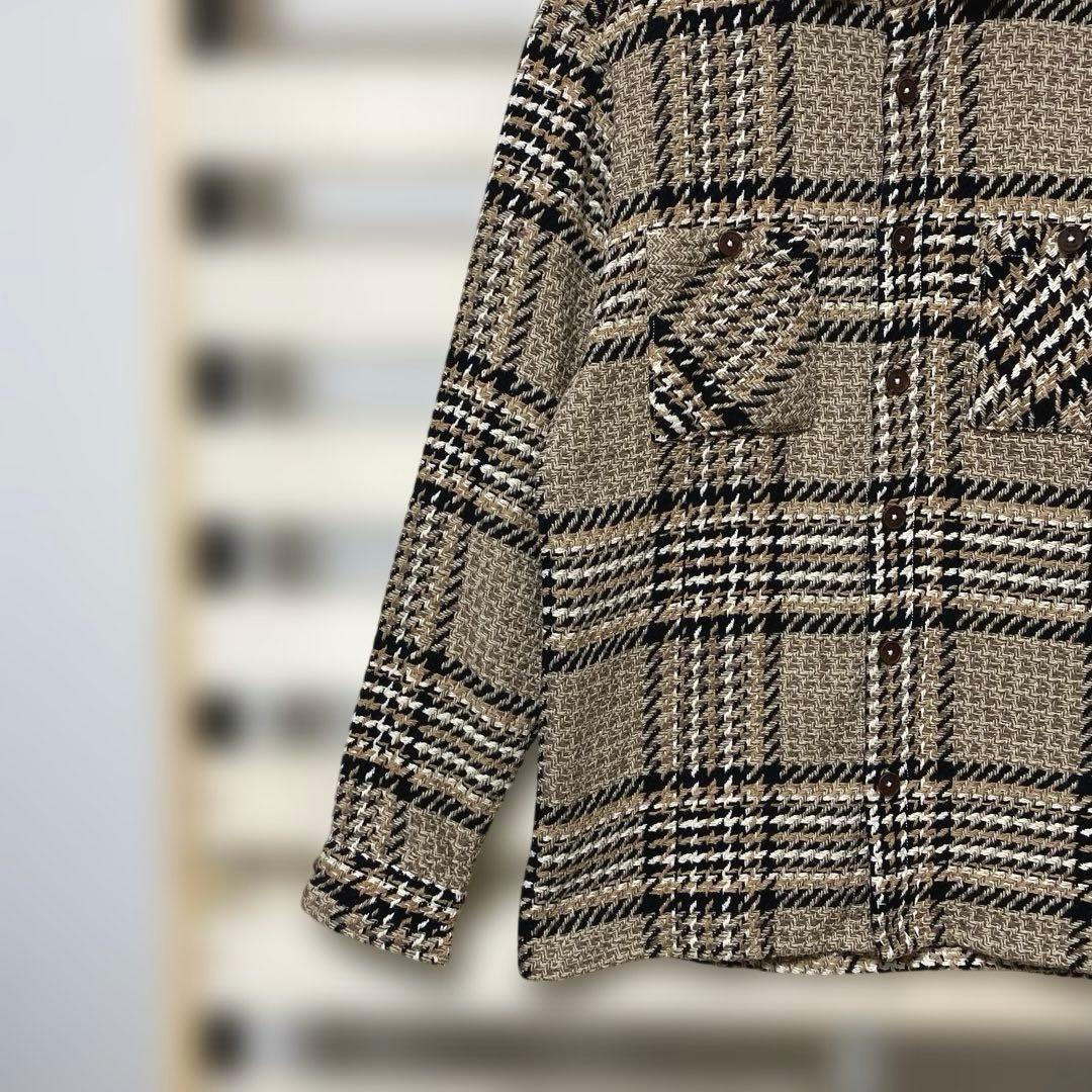 美品！wax london ワックスロンドン バスケットチェックシャツ M