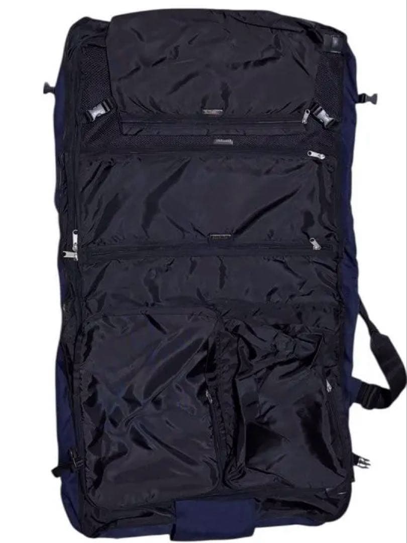 KANATA デッドストック　ガーメントバッグ　ハンガー付　美品　ネイビー