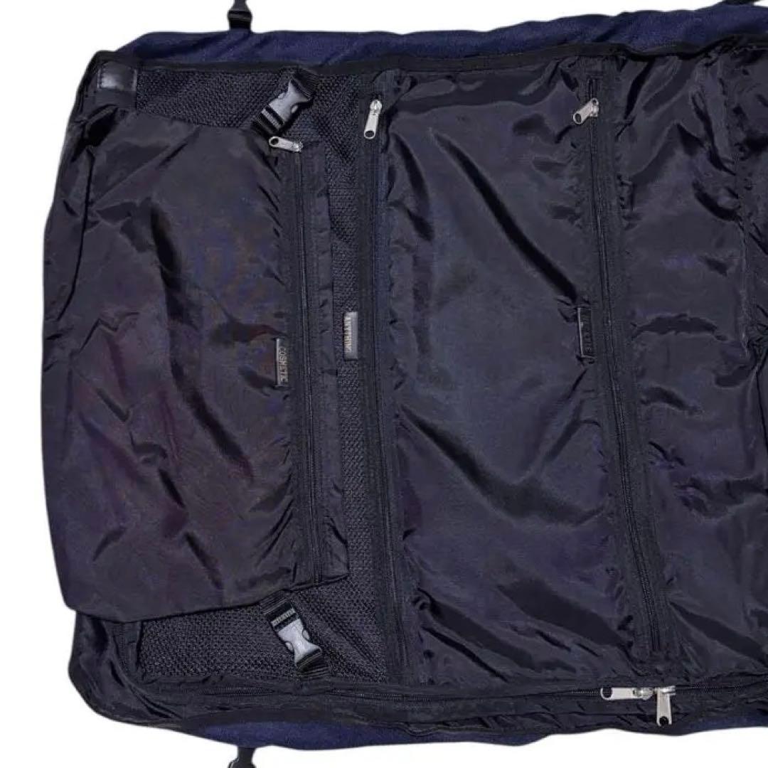 KANATA デッドストック　ガーメントバッグ　ハンガー付　美品　ネイビー