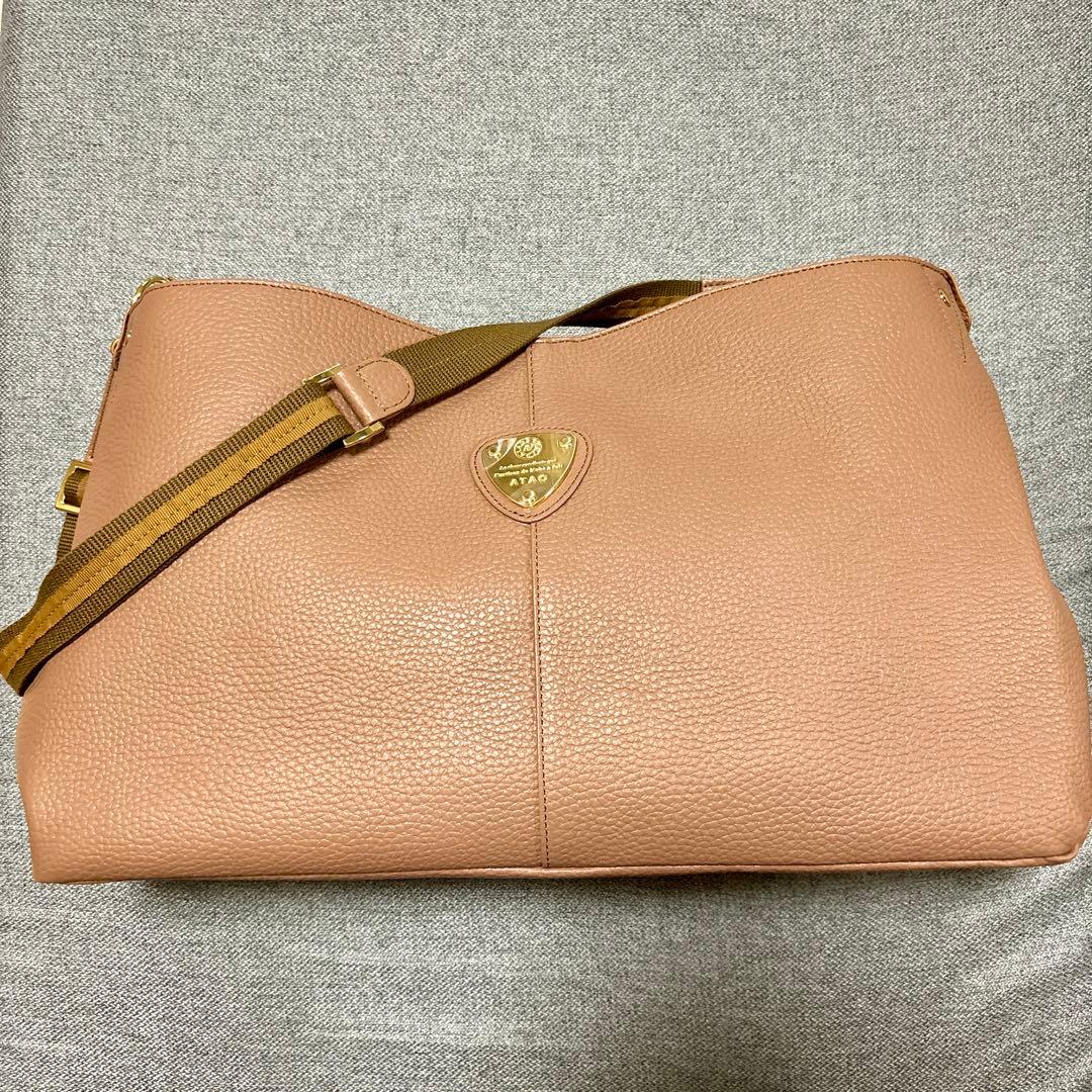 【未使用品】ATAOアタオ 2wayショルダーバック エルヴィ アーモンド