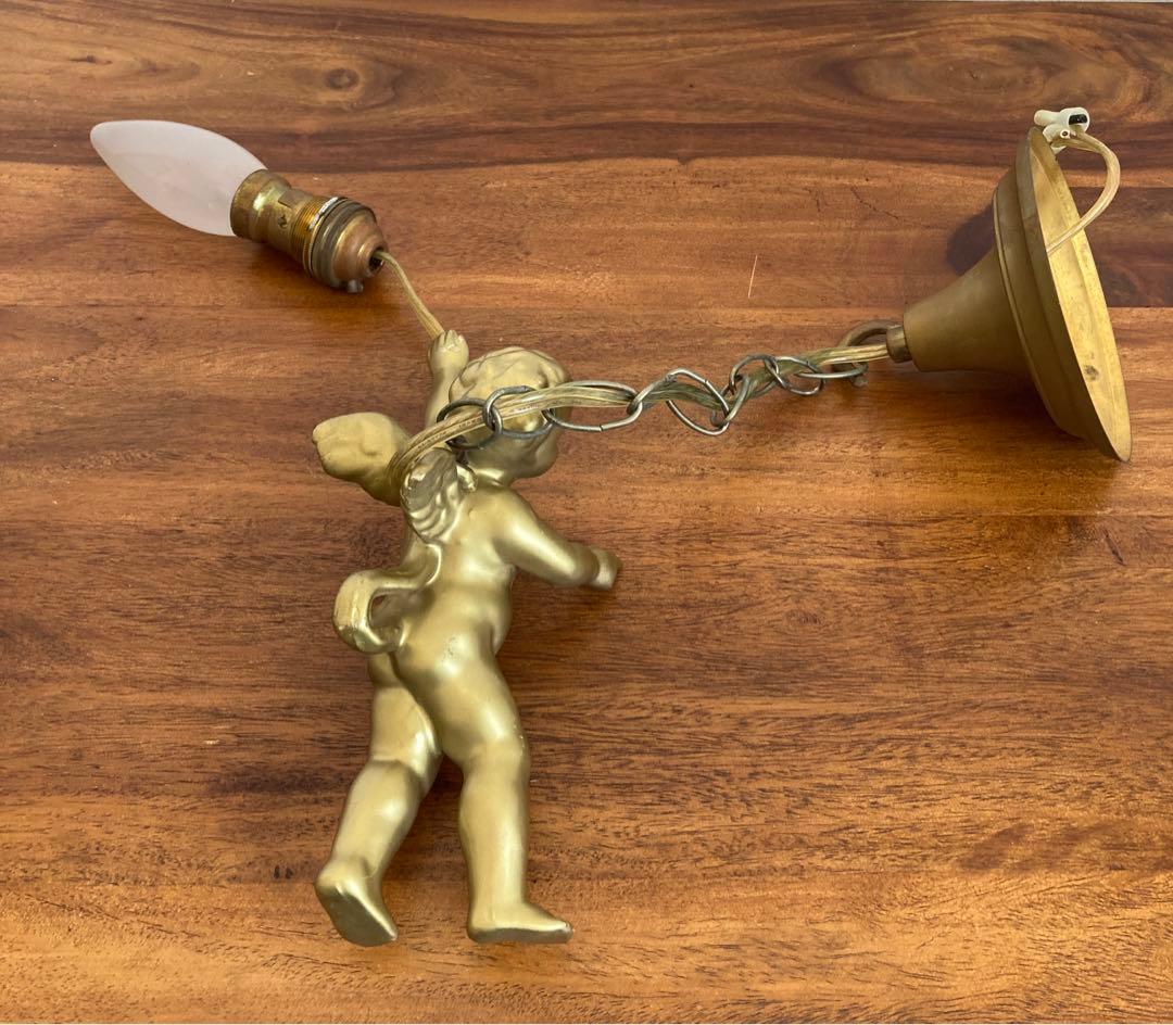 天使 アンティーク ペンダントライト 照明 １灯