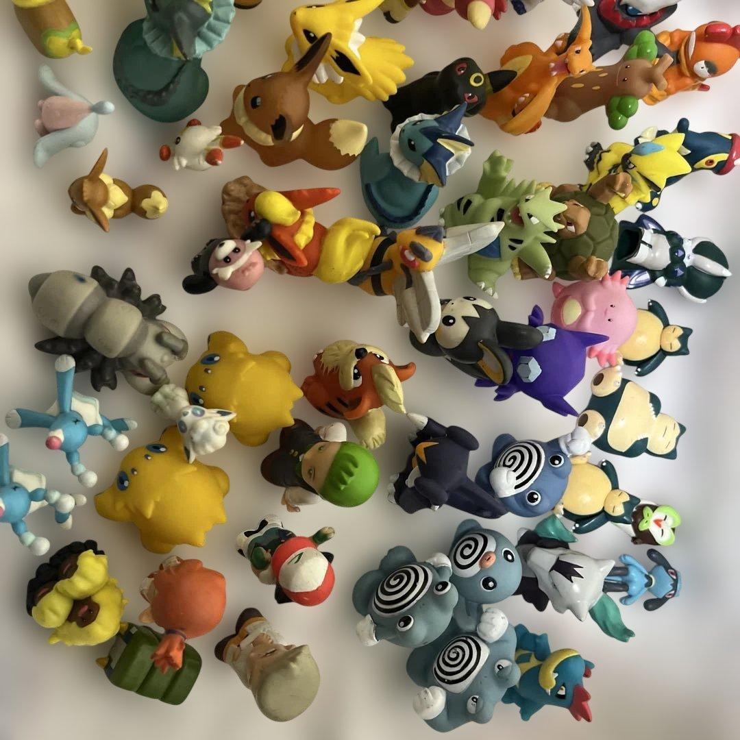 ポケモン　ソフビ　指人形フィギュア 96個 クリア有り