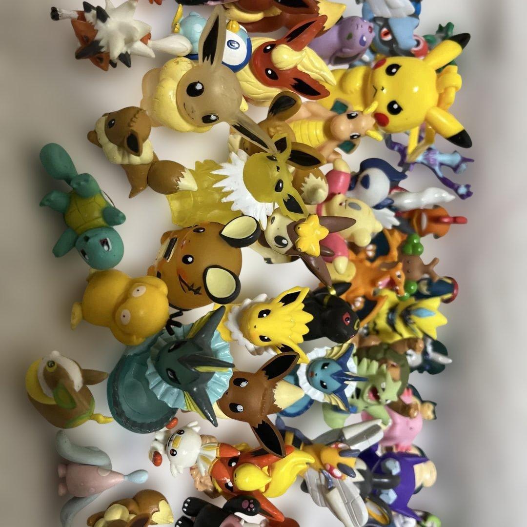 ポケモン　ソフビ　指人形フィギュア 96個 クリア有り