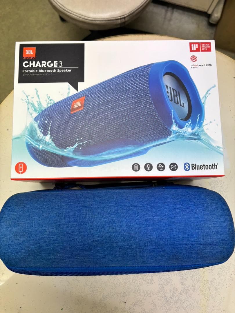 JBL CHARGE3 Bluetoothスピーカー　Blue　ケース付き