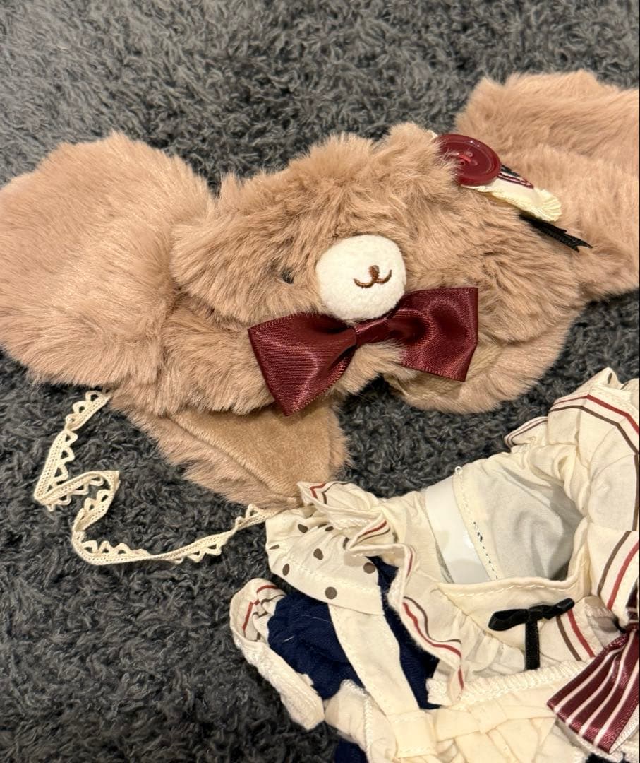 20cm完売レア限定セーラー風熊ちゃんメイド着せ替えぬいぐるみ服セット♪