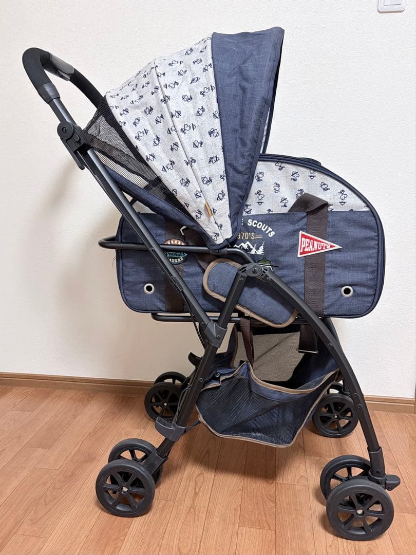 ペットカート スヌーピー柄 ペットバギー ペットパラダイス