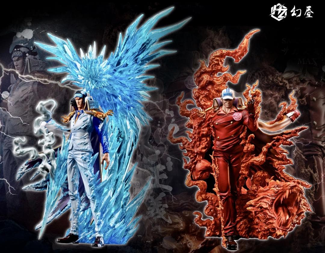 ワンピース 青キジ クザン 赤犬 サカズキ ガレージキット フィギュア2体セット