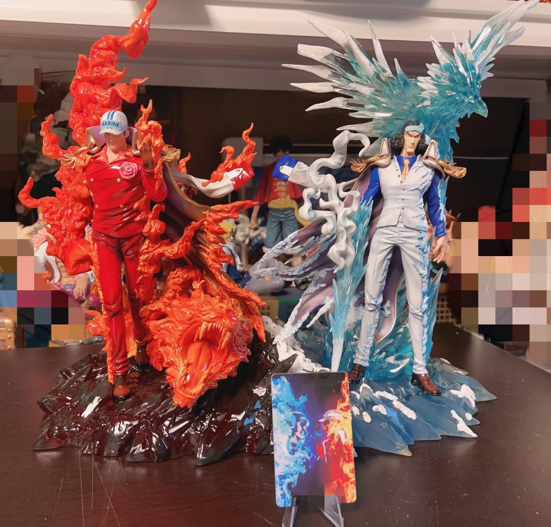 ワンピース 青キジ クザン 赤犬 サカズキ ガレージキット フィギュア2体セット