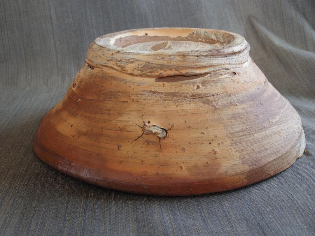 希少作★ジェフ・シャピロ【師：伊勢崎淳】粉引き大鉢《29ｃｍ》