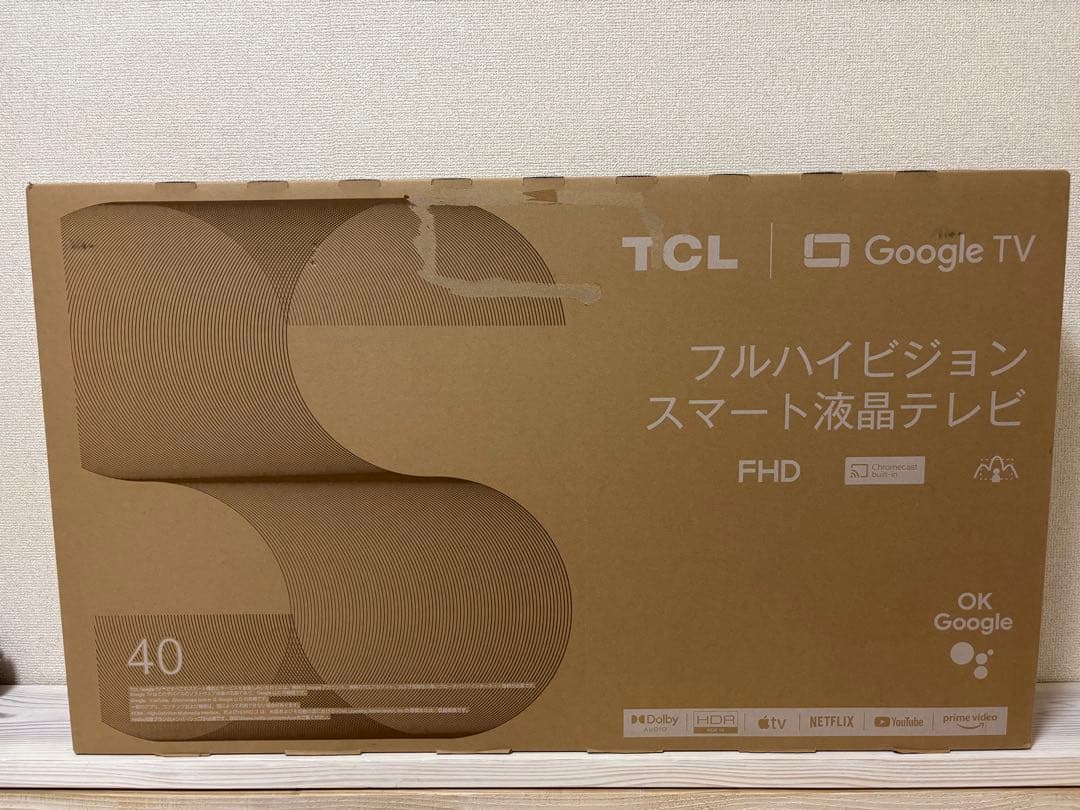 TCL 40 フルハイビジョンスマート液晶テレビ　 新品未使用
